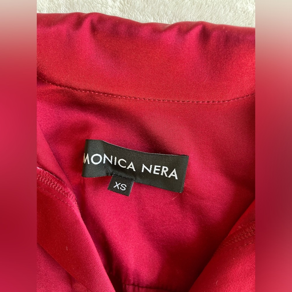 Monica Nera Silk Popover Blouse - Picture 6 of 10